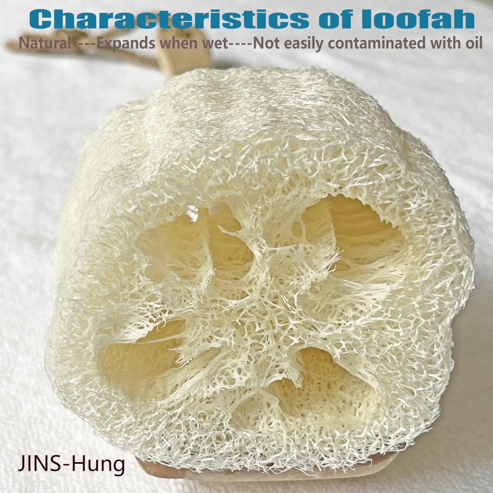 Natural Loofah Exfoliating Bath Brush - Body Luffa Loofa Sponge on a Stick